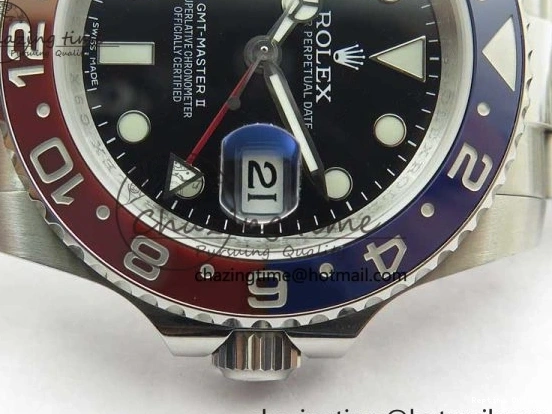 0412 GMT Master II 126710 BLRO 904L SS MIF 1:1 Best Edition on Oyster Bracelet SA3186 CHS Cozy 2553